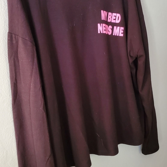 Black Sleep Shirt - Picture 3 of 5